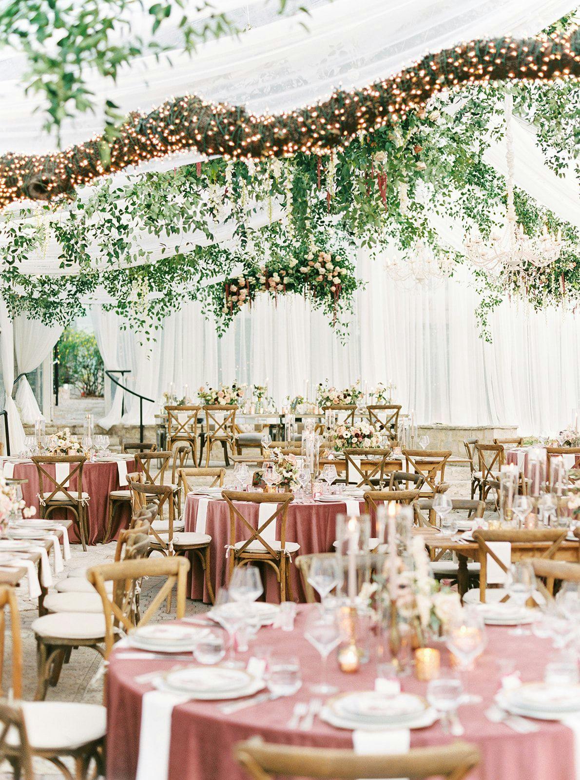 The Best Wedding Chair Rentals For Your Wedding Style PartySlate   Burgundy Blush Romantic Wedding 1387239 