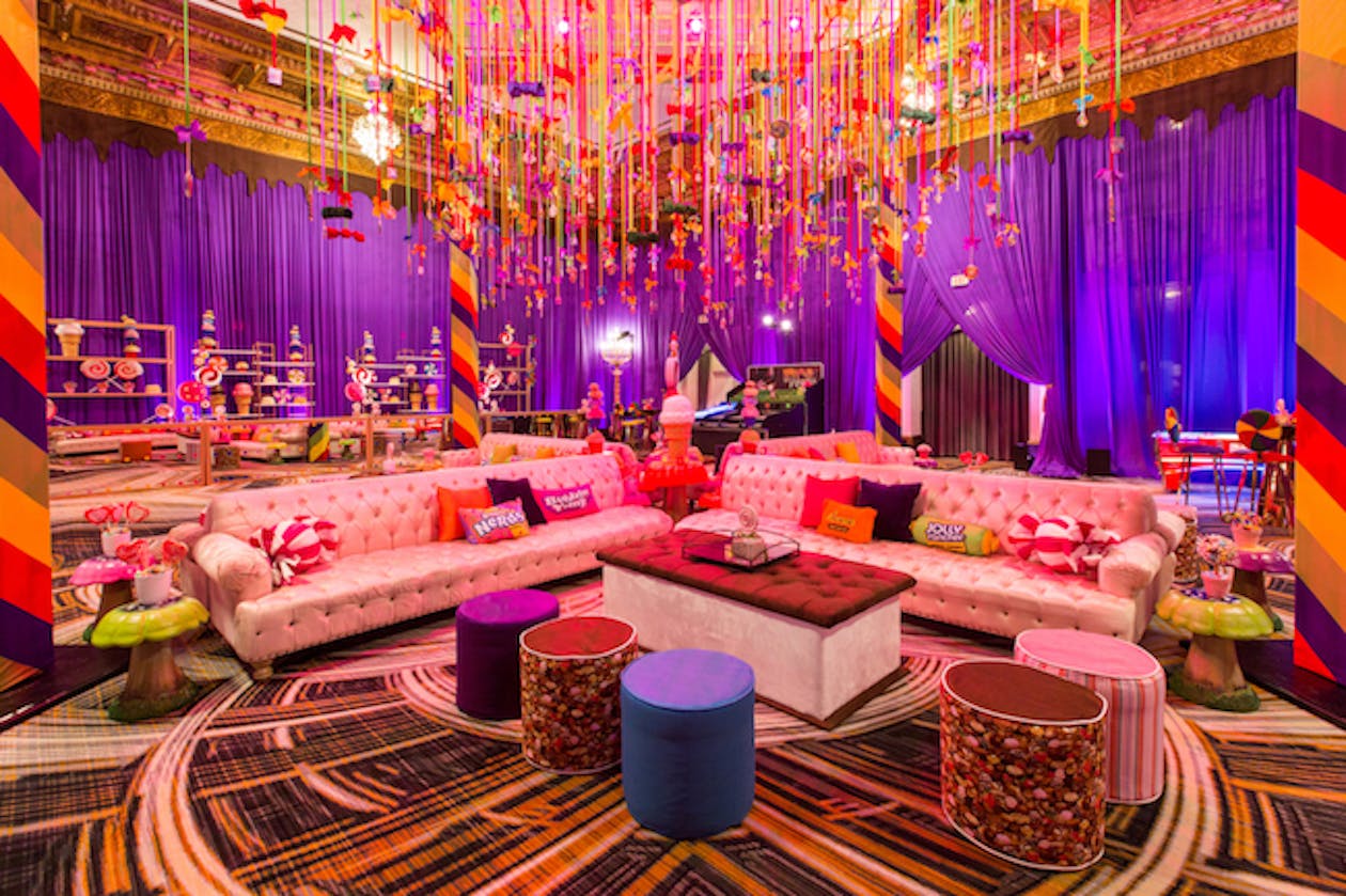 Candyland Themed Hospitality Suite