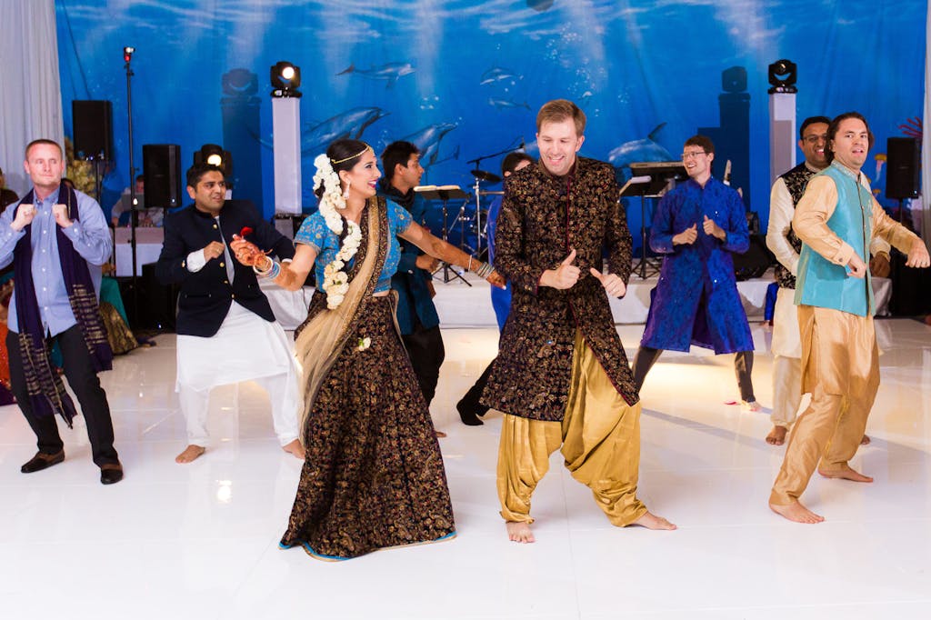 Shivani and Nick's Colorful Hindu-Christian Wedding Sangeet
