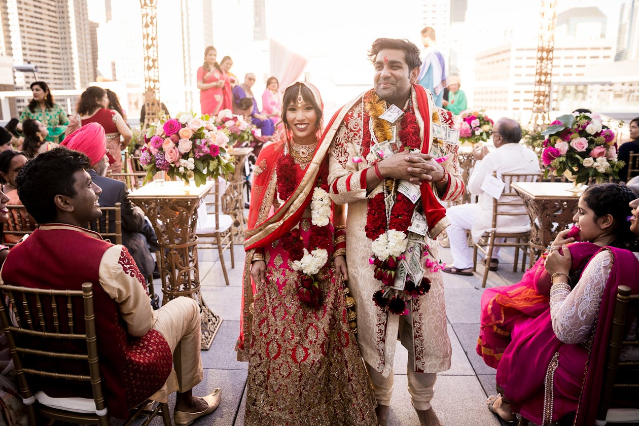 Rooftop Traditional Hindu Wedding at City View in San Francisco, CA