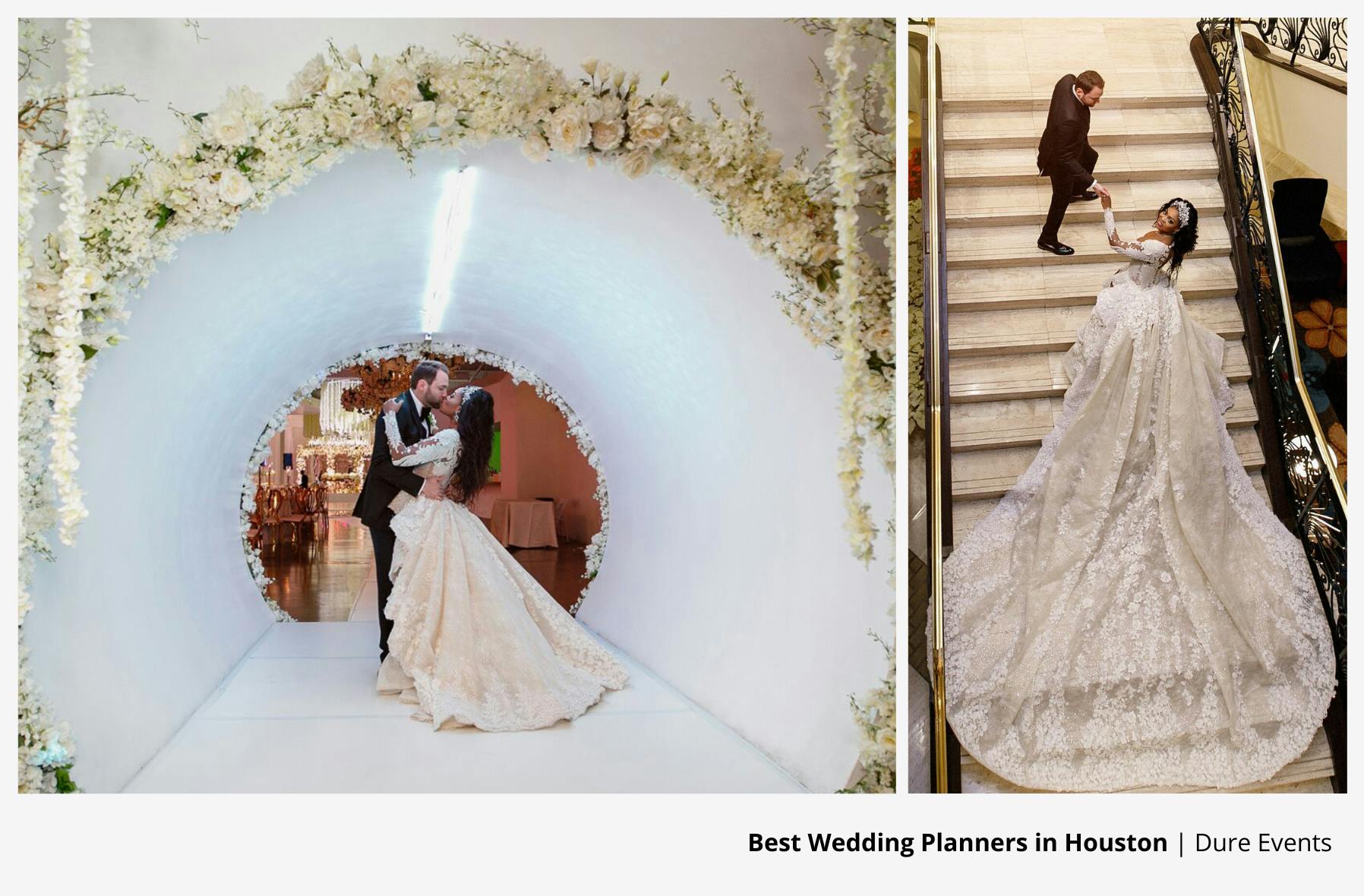 Stunning wedding with white florals