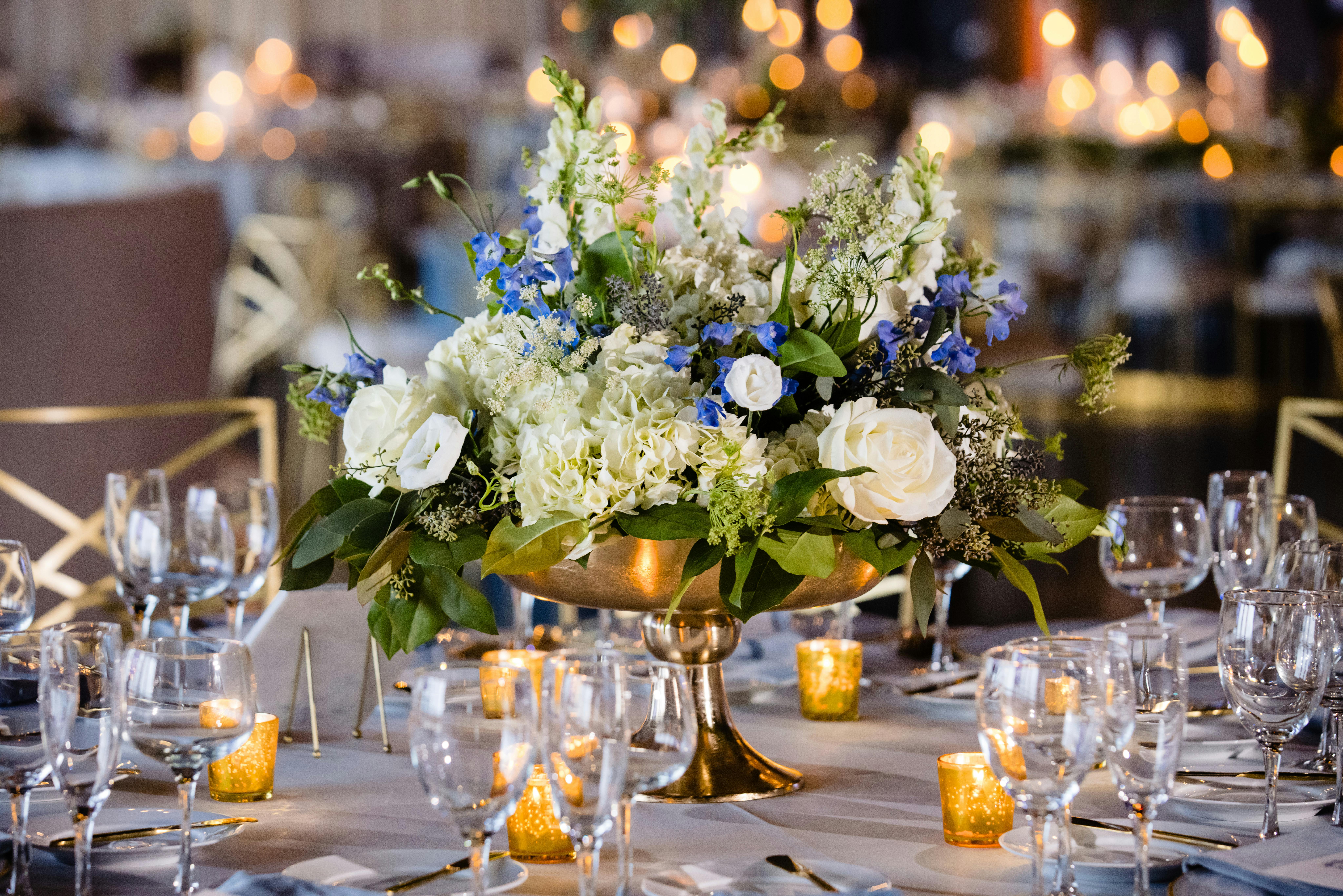 Painted Blue Wedding at Theater on the Lake