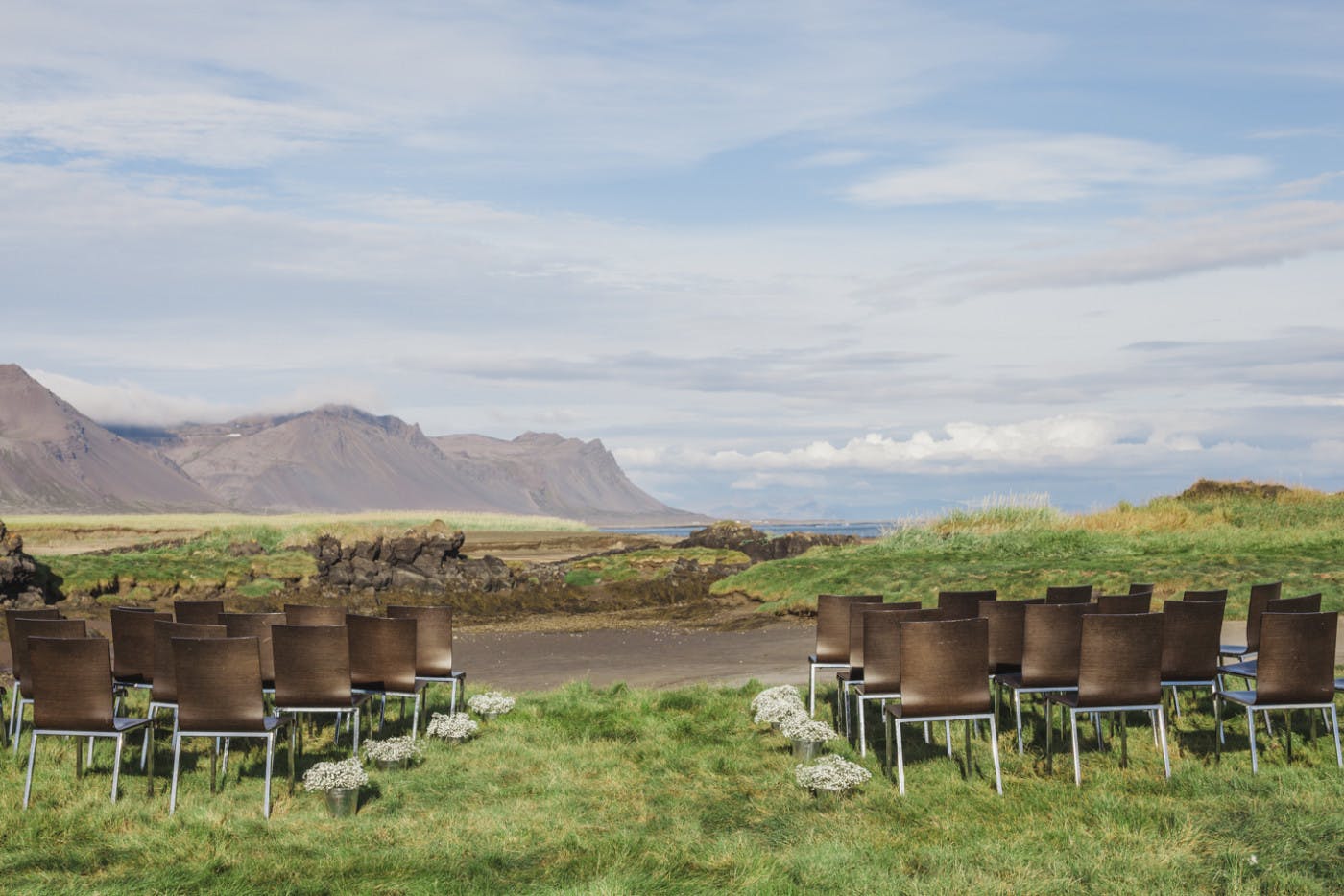 Scenic Wedding in an Icelandic Lava Field