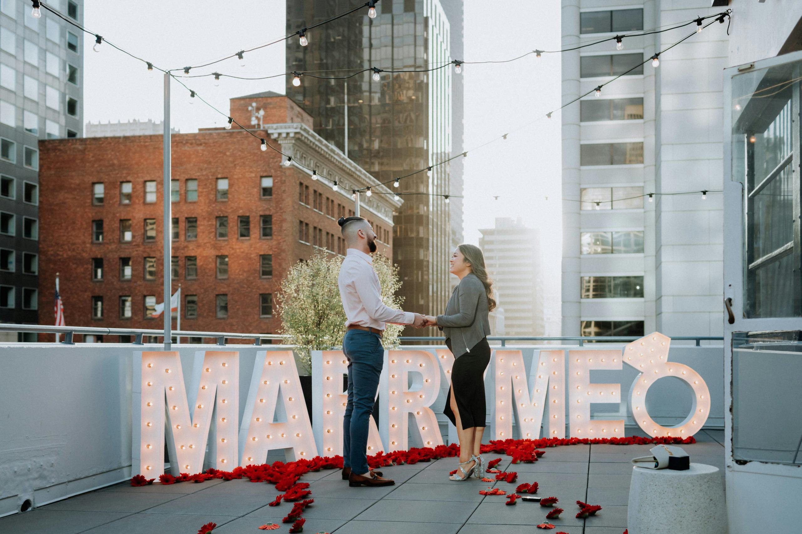 Sunset Proposal at The Newhall Nest in San Francisco, California