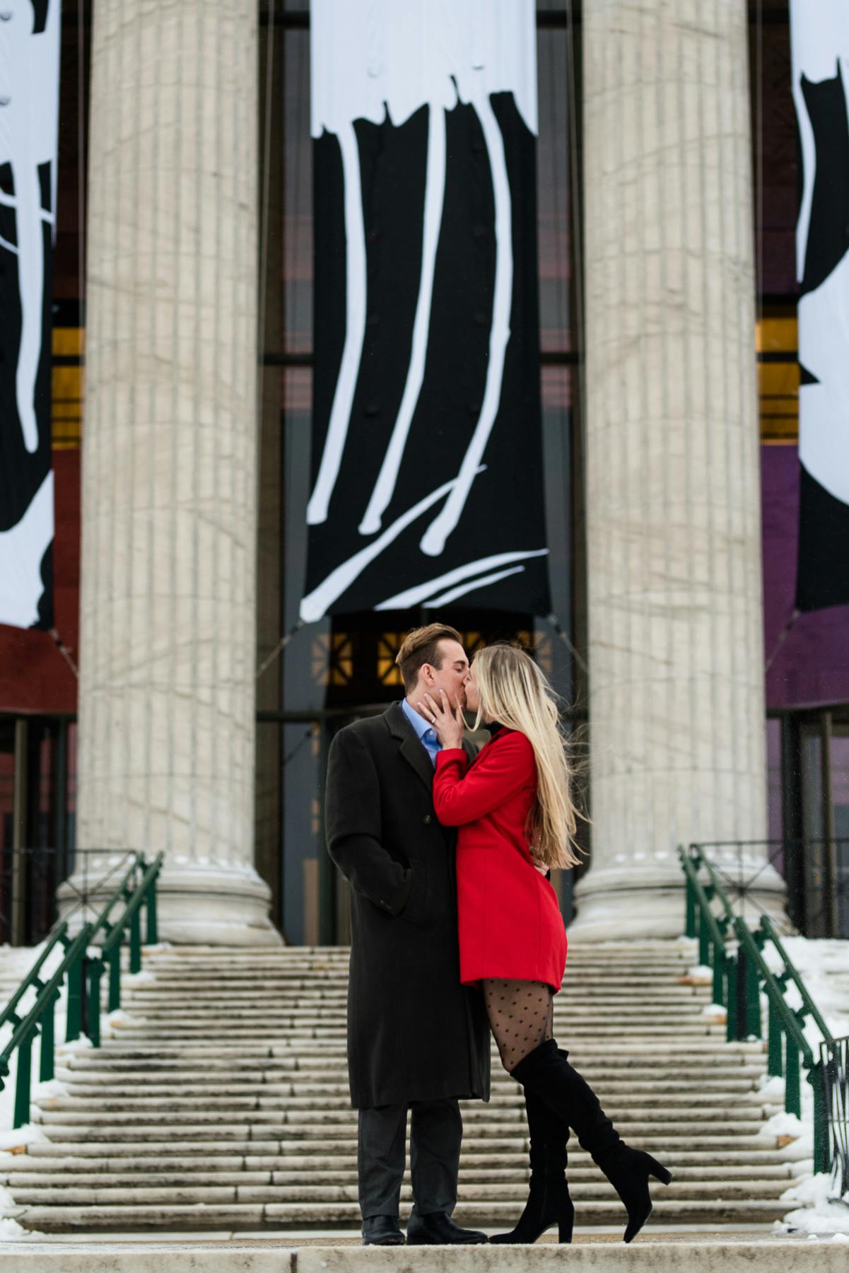 Winter Engagement Proposal at The Field Museum
