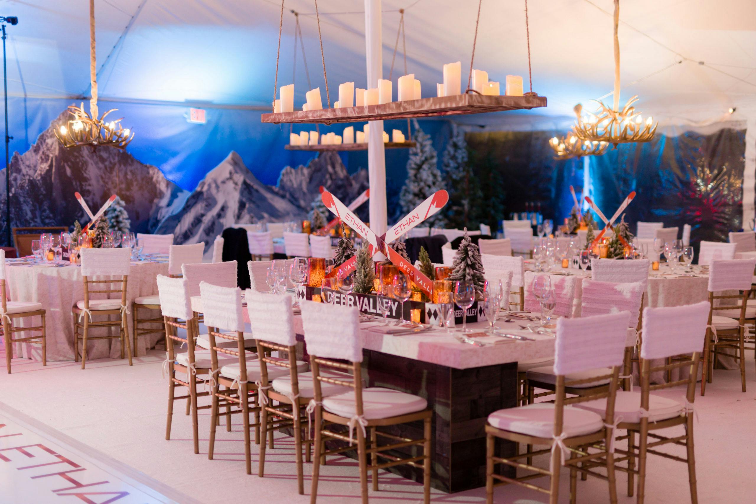 Ski Inspired Bar Mitzvah at Old Oaks Country Club in New York