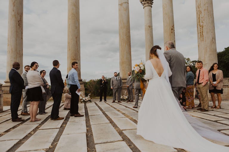 outdoor wedding at United States National Arboretum in washington dc | PartySlate