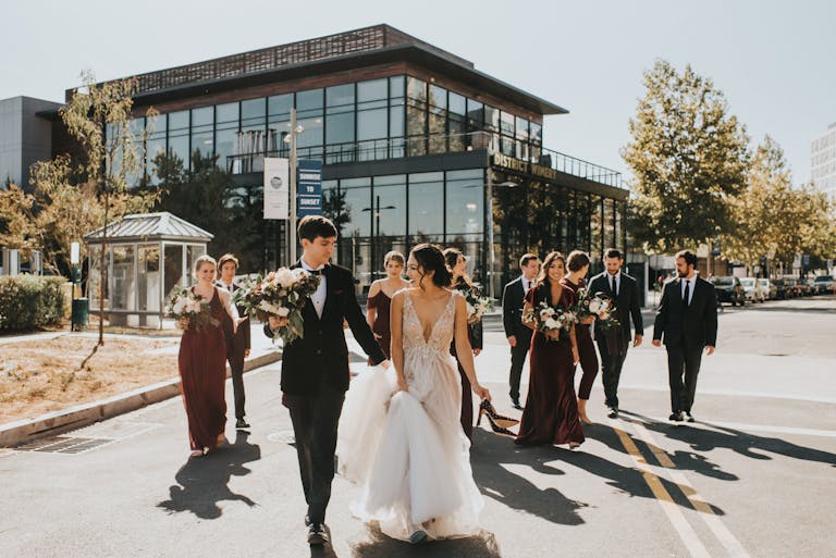 Industrial Chic Wedding at District Winery in Washington D.C. | PartySlate