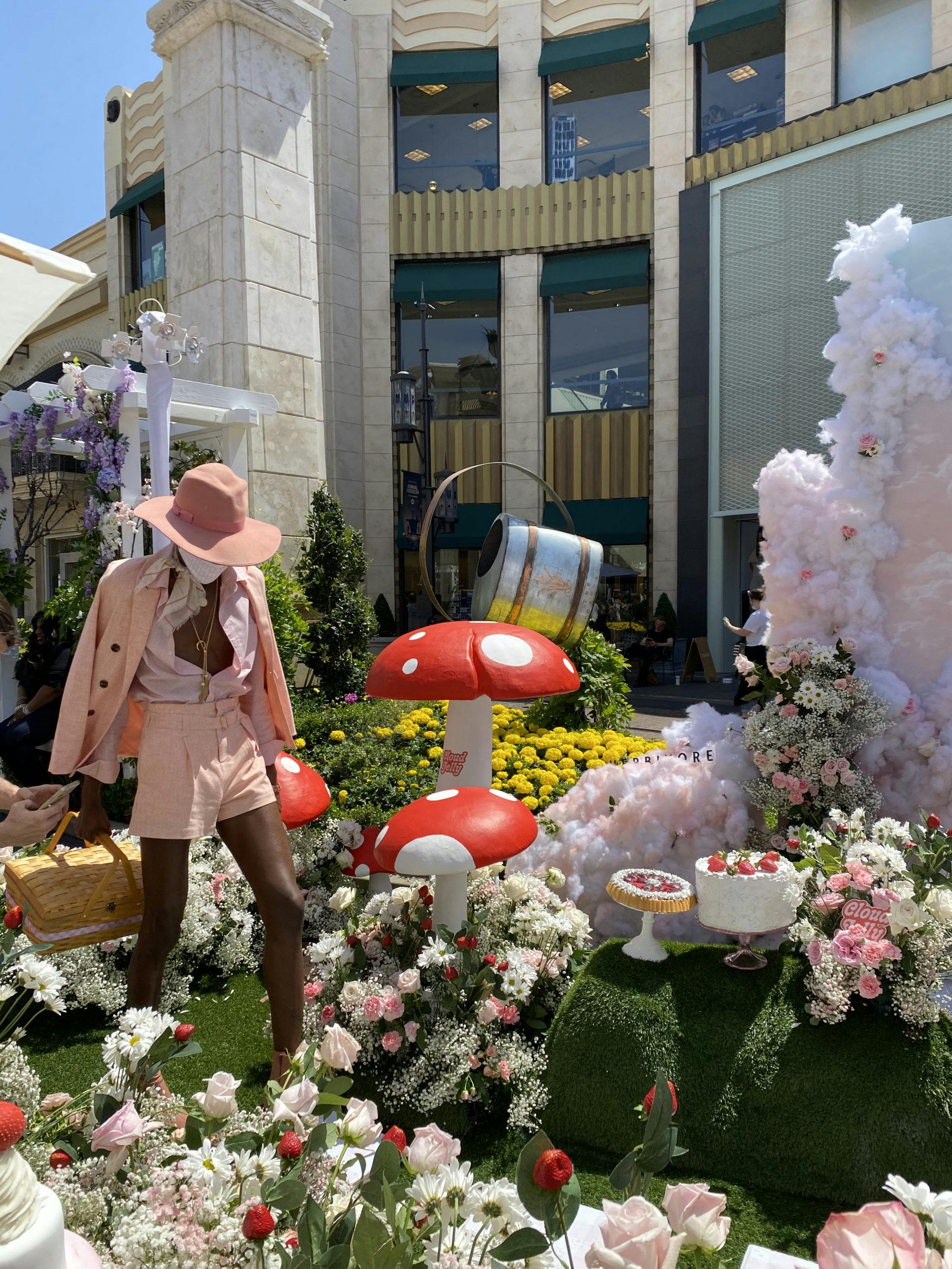 Whimsical Herbivore Pop-up at The Grove in Los Angeles, California