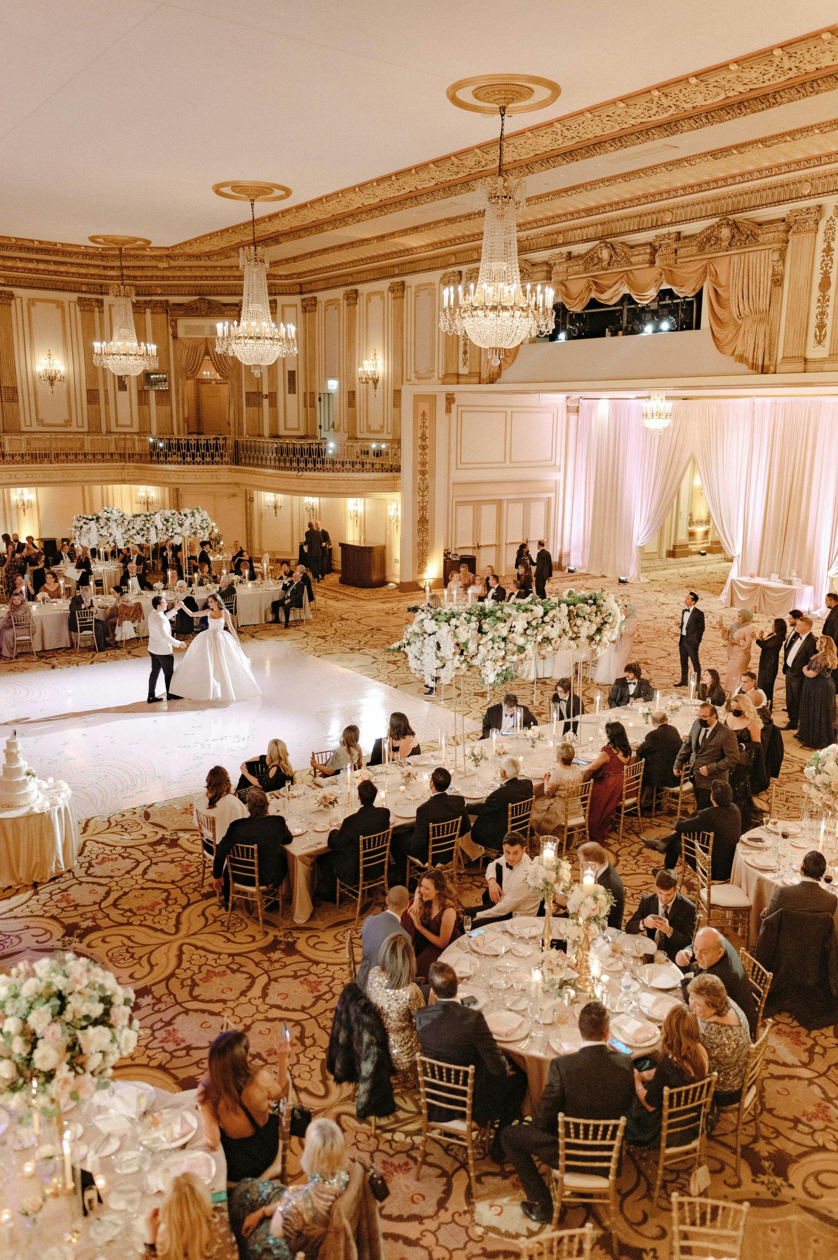 Old Hollywood Meets Chicago Greek Wedding at The Palmer House Chicago