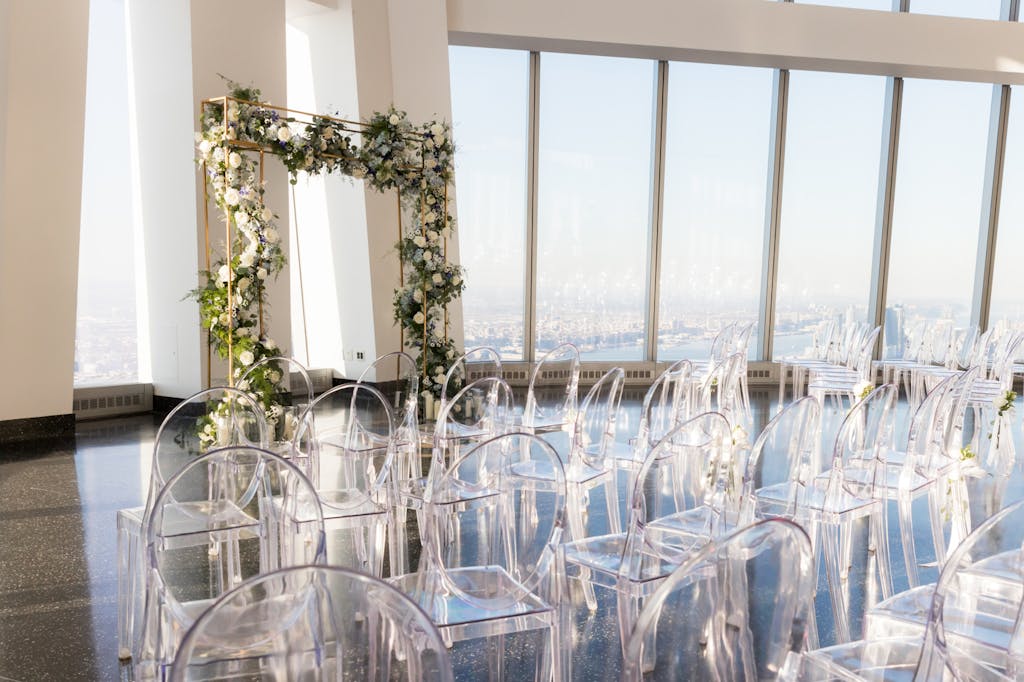 Sophisticated Micro Wedding at ASPIRE at One World Observatory in New York, New York