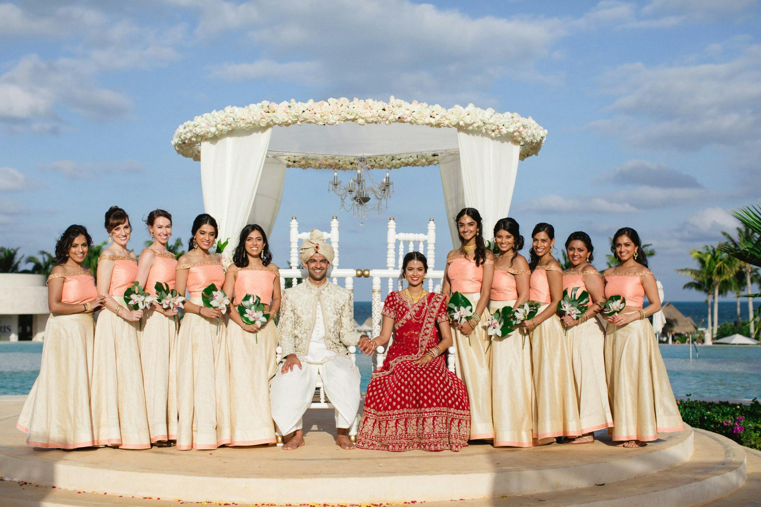 South Asian Waterfront Wedding in Mexico