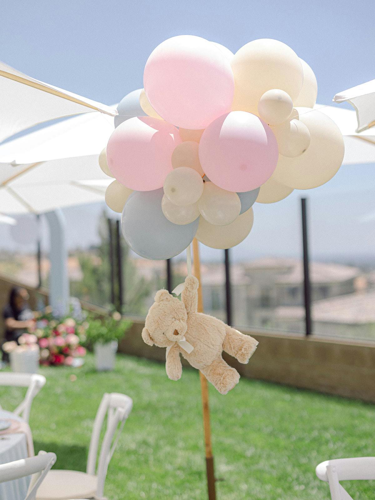 Vibrant Outdoor Gender Reveal Party at a Private Residence in Los Angeles, California
