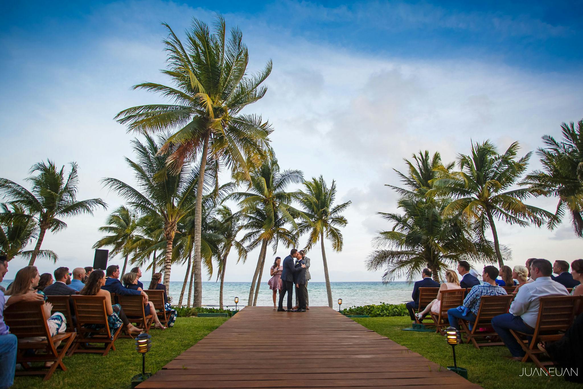 Waterfront Wedding in Cancún, Mexico