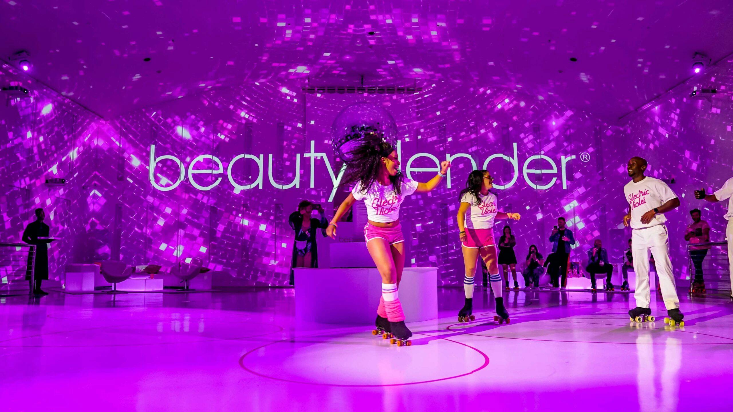 BEAUTY BLENDER GLAM DISCO SKATING PARTY EXPERIENTIAL PRODUCT LAUNCH AT THE TEMPLE HOUSE