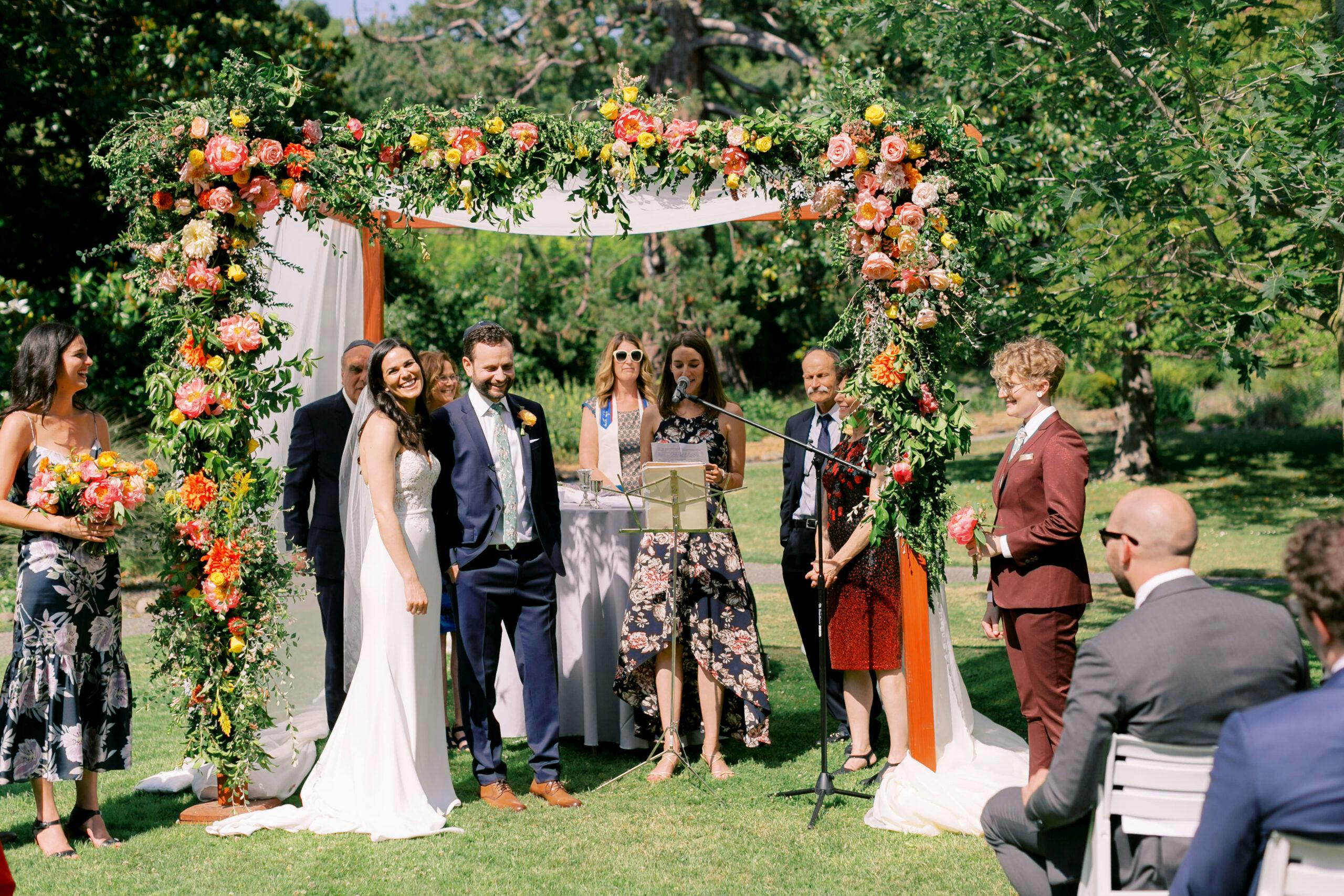 Boho Chic Wedding at Marin Art and Garden Center in Ross, CA