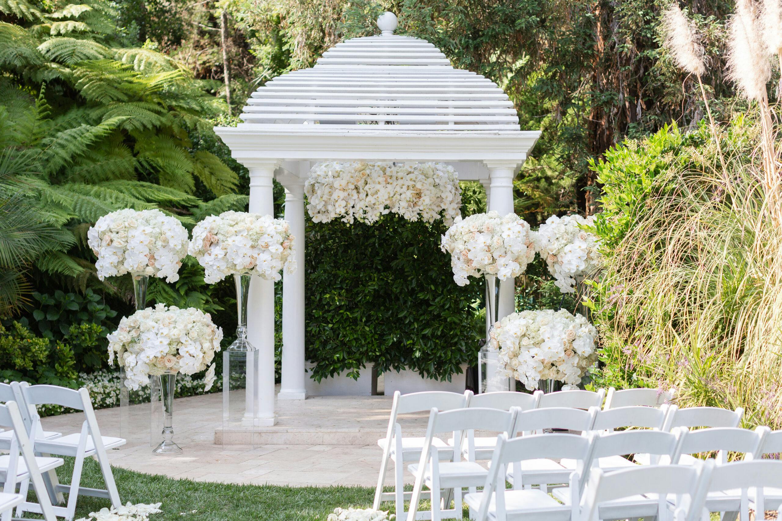 Romantic Rose Wedding at Hotel Bel-Air in Los Angeles, CA