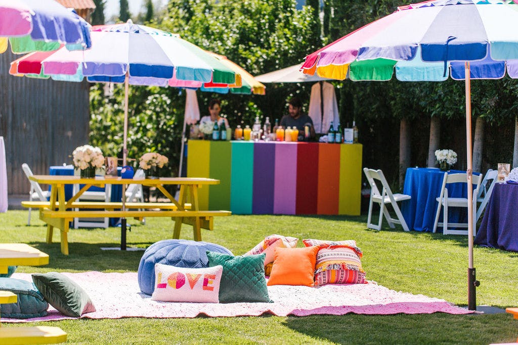 A Rainbow Themed First Birthday Party at Private Residence