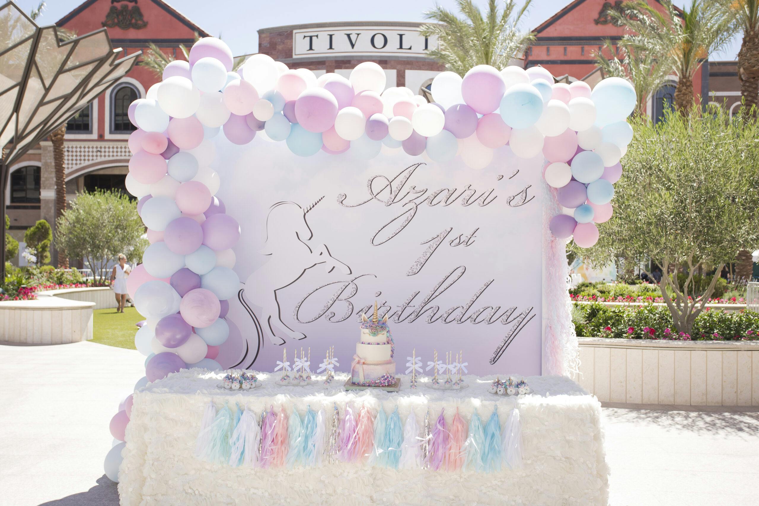 Unicorn First Birthday Party in a Private Park in Las Vegas, Nevada