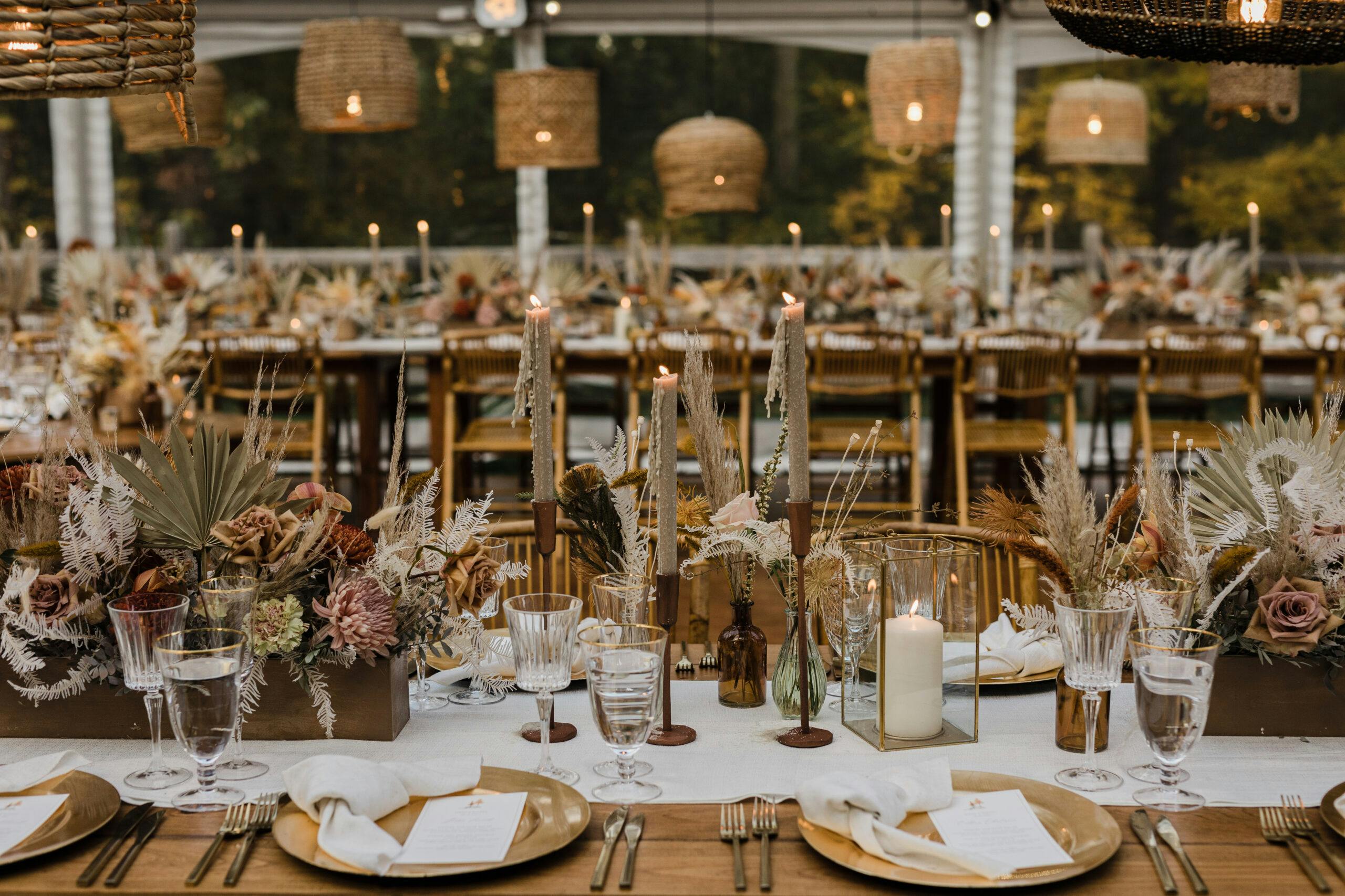 Boho Chic Fall Wedding at a Private Estate