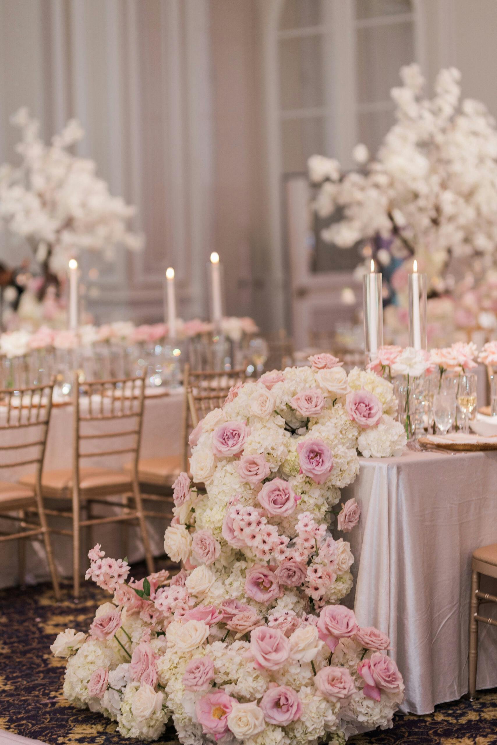 Cherry blossoms & Pops of Glam.