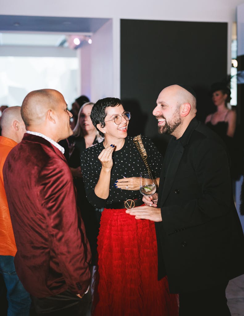 Group of people in discussion