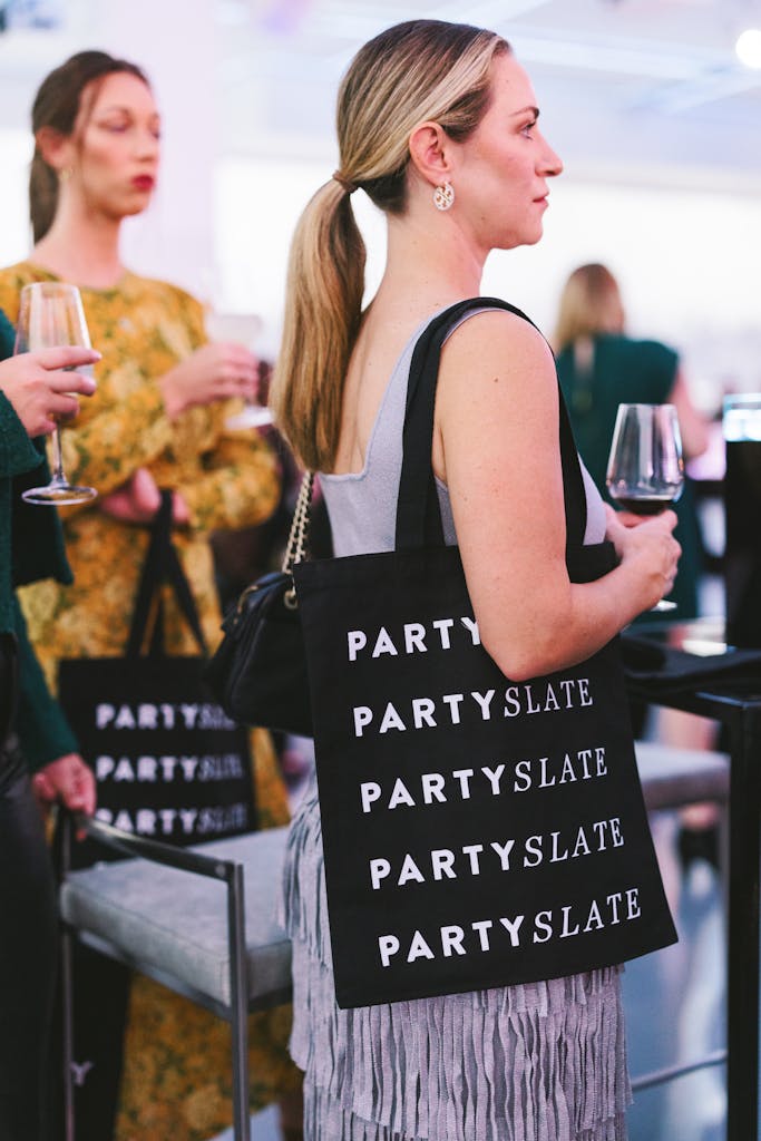 PartySlate paint printed tote bag