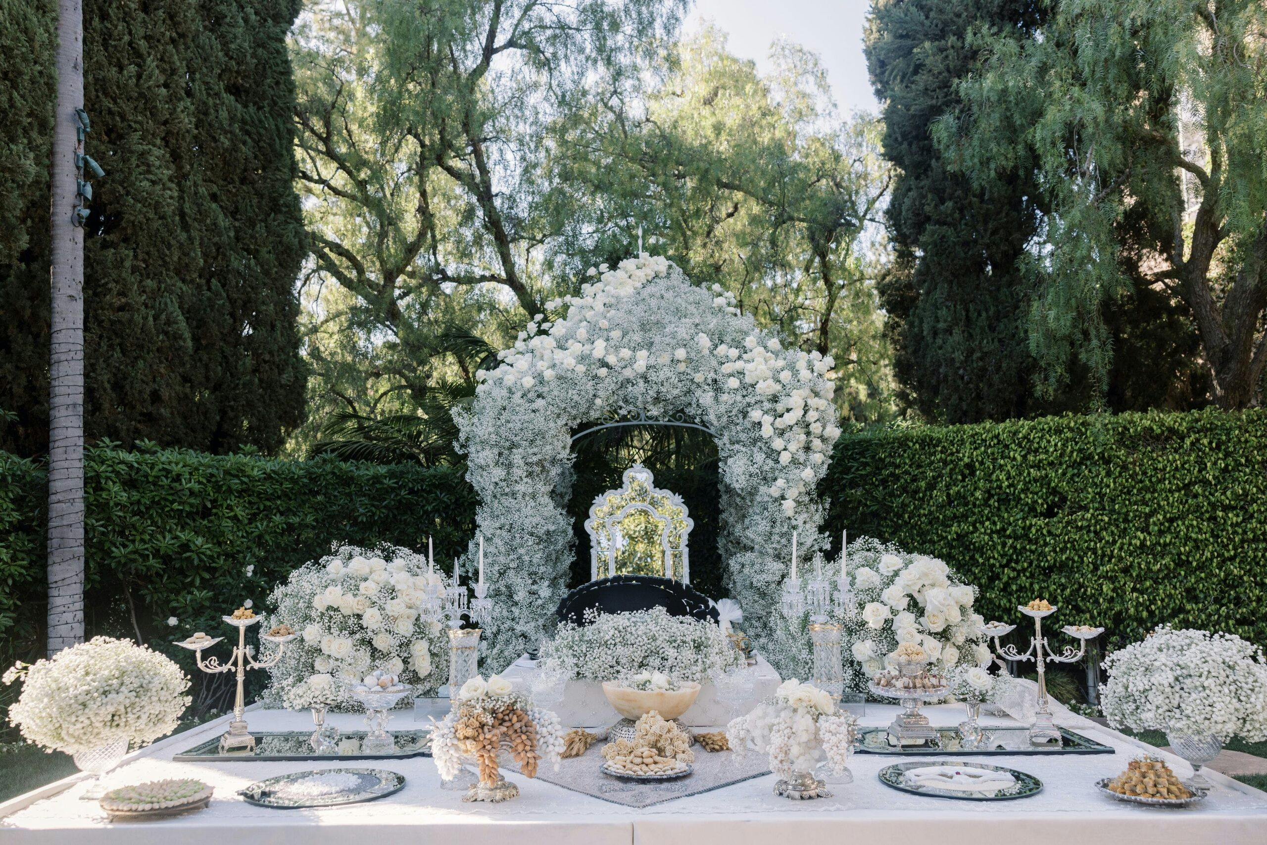 Fairytale White Wedding in Beverly Hills, California