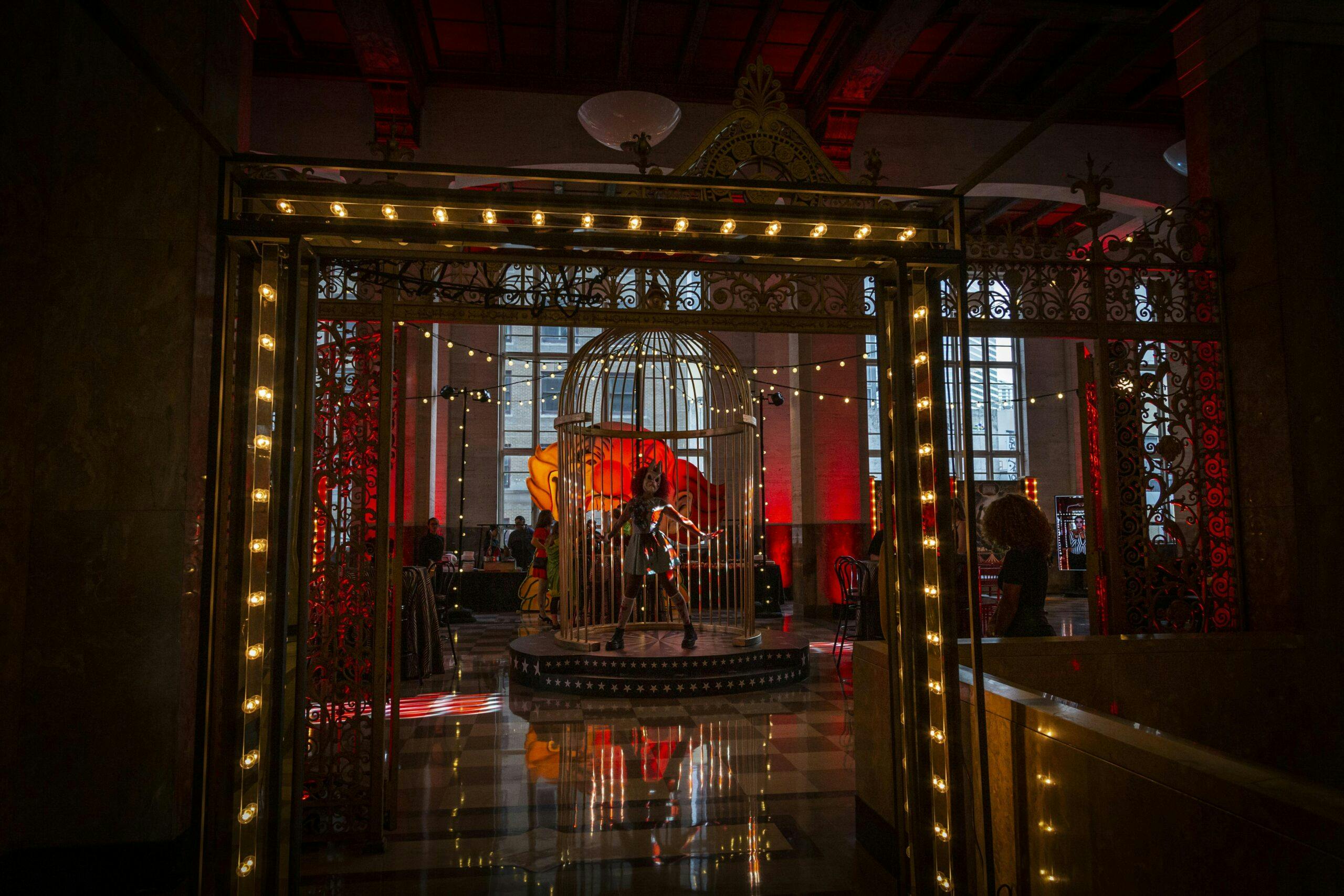 Midnight Circus Corporate Halloween Party at the Dupont Building in Miami, Florida