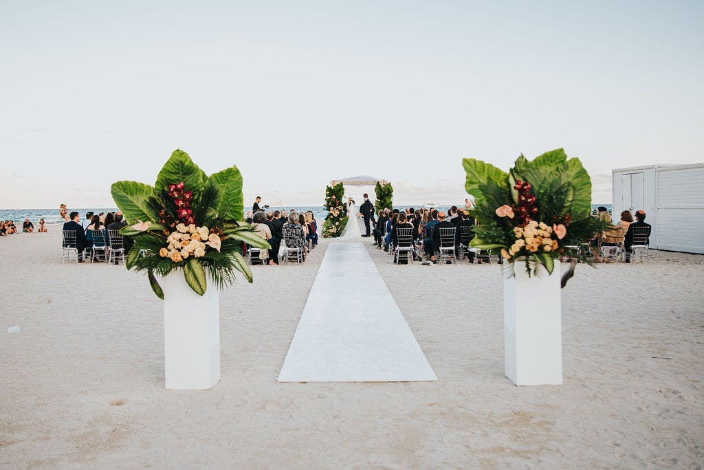 Beachside Wedding at Nautilus Sonesta in Miami, Florida