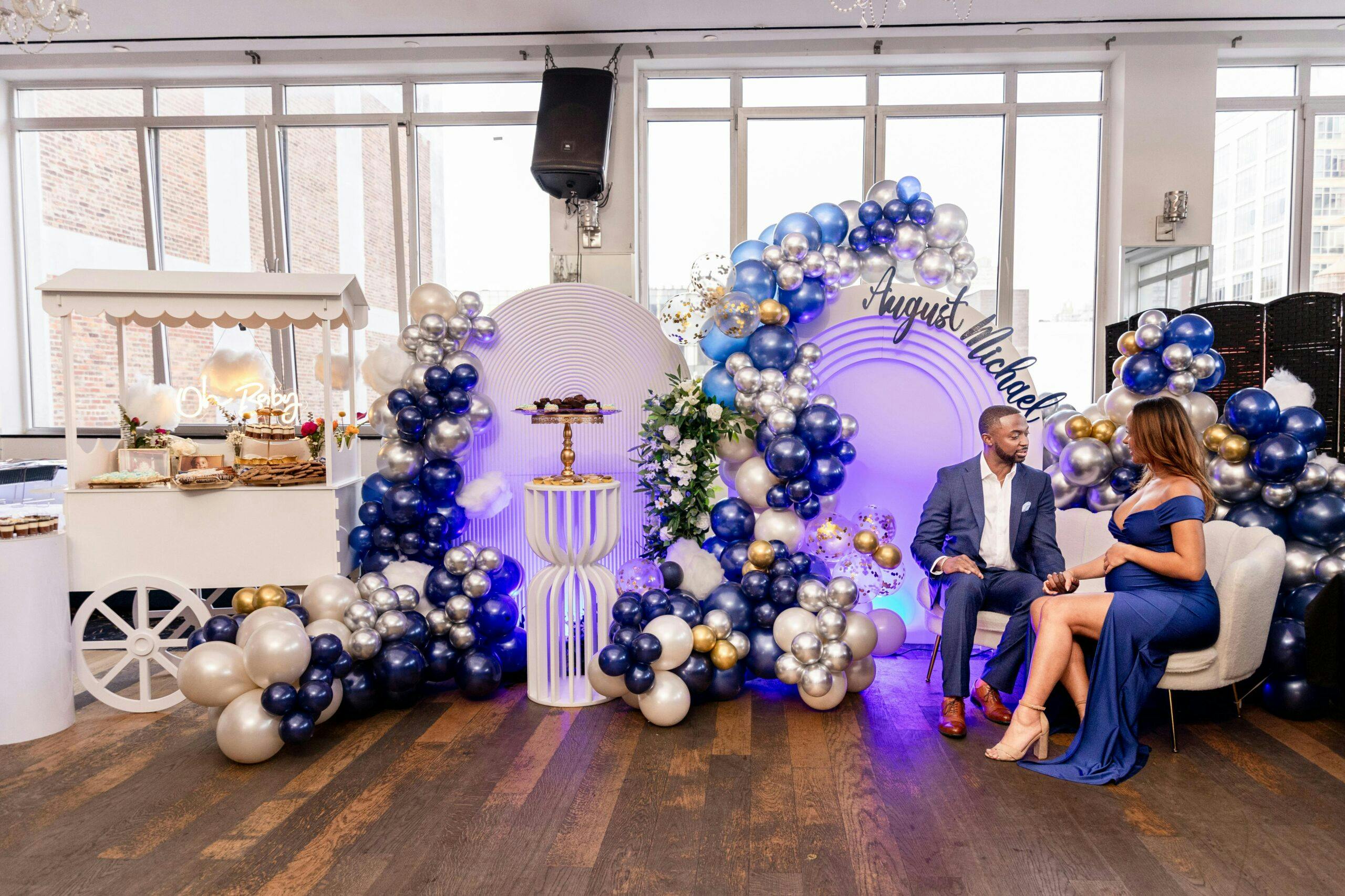 Celestial Elegance: A Magical Starry Night Baby Shower in the Heart of New York City