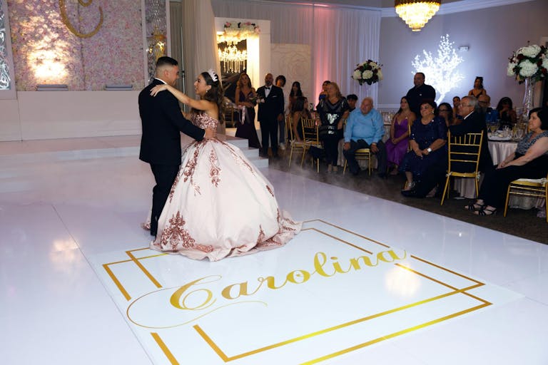 Indulge in the Elegance of This Quinceañera at Reception Palace Ballrooms