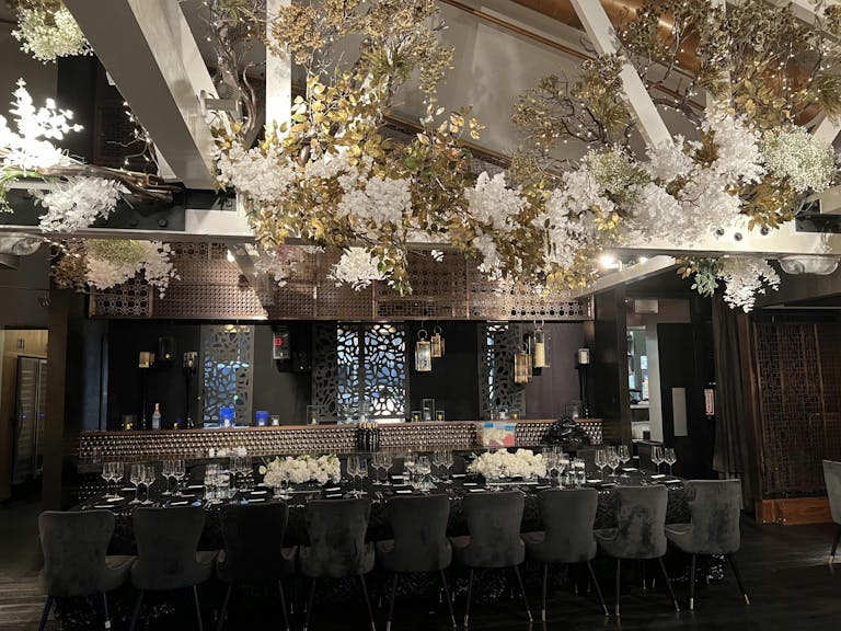 Witness the Epitome of Sophistication and Glamour at this Monochromatic 70th Birthday Party